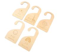 jojofuny 5 pièces Séparateurs de Placard Bois pour Vêtements Diviseurs de Dressing Pratiques pour Organiser la Chambre et Trier An