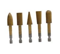 jojofuny 5 pièces Set de Rotatives Acier Haute Vitesse pour Travail Du Fraises Burr Rotatives Polyvalentes pour Sculpture Gravure et Meulage Embout Hexagonal