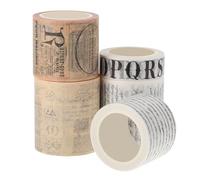 jojofuny 5 Rouleaux Autocollants Rétro, 800x5cm Stickers Décoratifs Sans Trace pour Scrapbooking, Journaling et Bullet Journaling - Kit DIY pour Créations Manuelles et Décorations