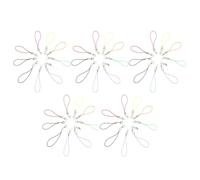 jojofuny 50 Cordons Porte-clés Mousqueton en Alliage Polyester Léger pour Accessoires Téléphone DIY Bijoux Présents Faits Main Couleur Aléatoire