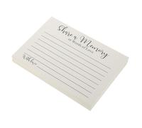 jojofuny 50 Feuilles Cartes Commémoratives Petites Épais pour Funérailles et Célébrations Cartes Mémoire Partage Dhommage pour Église avec Espace pour Messages Personnalisés