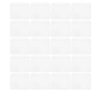 jojofuny 50 pièces Lot de Porte-cartes Identité Transparente Étanche PVC Pochette Badge Horizontale Protection pour Cartes Employé Étudiant Léger et Compact 50 pcs