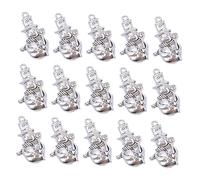 jojofuny 50 pièces Pendentifs Bonhomme de Alliage Rétro pour Création de Bijoux Accessoires DIY Décoration Noël Couleur Ancien