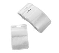 jojofuny 50 Pièces Transparent Plastic Jewelry Bags With Compartments And Binding Ring Reusable Craft Accessory Containers For Bead Storage And Travel Organizer