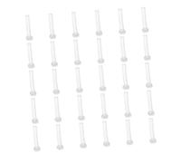 jojofuny 50 Pièces Tube Sleeves Anti-allergie pour Boucles Oreilles Manchons Pc pour Aiguilles Oreilles Accessoires de Protection Confortable pour Femmes