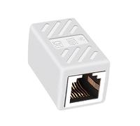 jojofuny 5pièces Coupleur Femelle à Femelle Connecteur Ethernet in-Line Blanc Adaptateur pour Câble Réseau Compatible Prolongation Robuste Et Résistante Corrosion