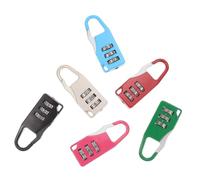 jojofuny 6 Pièces Cadenas à Code Numérique pour Bagages, Verrouillage | Fer Robuste, Code Initial 000, Usage Casier Scolaire et Salle de Sport