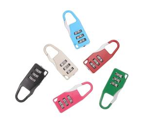 jojofuny 6 Pièces Cadenas à Code Numérique pour Bagages, Verrouillage | Fer Robuste, Code Initial 000, Usage Casier Scolaire et Salle de Sport