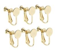 jojofuny 6 Pièces Convertisseurs Doreilles à Clip Hypoallergéniques Accessoires Diy pour Boucles Non Percées et Confortables Compatibles Décoration Personnalisée