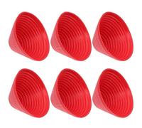 jojofuny 6 pièces Lot de Grips Caoutchouc pour Ouvre-bocaux Antidérapants Réutilisables Manchons Silicone pour Ouvre-pots Faciles à Tenir Accessoire Cuisine Préhension Bocal pour Mains