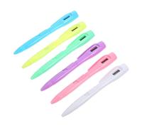 jojofuny 6 pièces Stylo à Bille avec Horloge Numérique Stylo Écriture Fin Précis Portable pour Prise de Notes Minutée Design Élégant pour Étudiants et Bureau