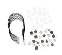 jojofuny 60 Pièces Ensemble de gouttes de gemmes couvercle anti eclaboussure perles de collier de bricolage matériau perlé accessoires de bijoux faits à la main