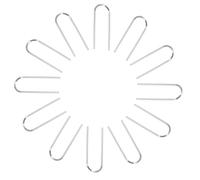 jojofuny 60 Pièces Nichrome Wire U Shaped Hooks With Storage Box High Temperature Resistant Up To Stable Ceramic Hanger For DIY Crafting Glass Projects And Jewelry Making Supplies