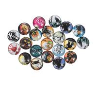 jojofuny 60 Pièces Patch Verre Rondes à Thème Halloween Accessoires Bijoux DIY Plat Étanche Patchs Gemmes Temporelles pour Fabrication Bijoux Bracelets et Colliers Créatifs