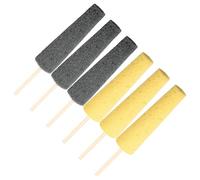 jojofuny 6pcs Bâtonnets de Poterie Éponges en Céramique pour Modelage et Finition, Réutilisables en Bois et Mousse, pour DIY Crafts et Salles de Classe