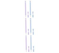 jojofuny 6pièces Accessoires Silicone Forme De Tête De Chat pour Pencil De Stylos Bleu Ciel