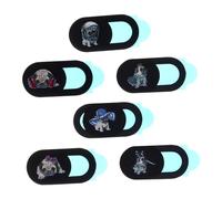 jojofuny 6pièces Cache Webcam pour Ordinateurs Et Smartphones De Vie Privée avec Motif De Chien Couvercle Pratique Et Décoratif pour Appareils Électroniques