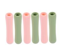 jojofuny 6pièces Housse Silicone pour Pencil Antidérapante Et Décorative Compatible avec Charge Magnétique Coloris Rose Et Vert Matcha