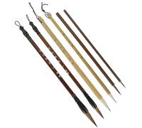 jojofuny 6pièces Kit de Pinceaux de Calligraphie Chinoise Pinceaux Traditionnels pour Peinture et Écriture Portable pour Artistes et Amateurs de Culture Chinoise