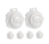 jojofuny 6pièces Verrouillage De Sécurité Pour Boutons De Lave-linge Et Voiture Protection Garçon Fille Les Manipulations Accidentelles Couvercles De Boutons Pour Sécurité Renforcée