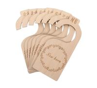 jojofuny 7 pièces Séparateurs de Placard Bois Organisateur de Vêtements pour Garde-Robe Diviseurs de Rangement Penderie pour Tri par Âge