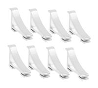 jojofuny 8 Clips pour Étagères de Réfrigérateur en Aluminium 4 Lot de 8 Supports Robustes Fixation Queue d'aronde pour Clayette Congélateur Usage Domestique Stable et Solide
