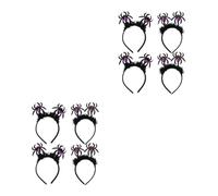 jojofuny 8 Pcs Halloween Spider Headbands: Glitter Spider Hair Hoop Horror Scary Hairbands Festival Party Devil Headpiece for Girls Cosplay Makeup Halloween Costumes