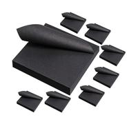 jojofuny 8 pièces Blocs Notes Adhésives Noires Autocollantes Petits Portables pour Listes de Tâches Notes Repositionnables pour École Bureau Maison