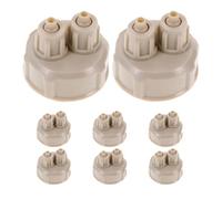 jojofuny 8 Pièces Bouchon de Bouteille de Diffuseur de Co2 pour Aquarium, Bouchon à Dioxyde de Carbone Soi-même, Abs Beige, pour Système de Plantes D'aquarium, Génération DIY de Co2,