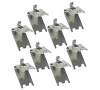 jojofuny 8 Pièces Boucle d'étagère de congélateur supports de chevilles d'étagère support d'étagère de glacière petit réfrigérateur pour chambre clip d'étagère en acier inoxydable carré