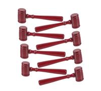 jojofuny 8 Pièces Marteau de Bois pour Garçon Fille Accessoire de Jeu de Rôle Halloween Gavel de Jugement pour École et Fête Outil Éducatif pour Thèmes Judiciaires