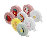 jojofuny 8 pièces Ruban à Mesurer Rétractable Cartoon pour Garçon Fille de Flexible Portable et pour Mesures et Couture Avocat Œuf Au Plat Banane Fraise Lapin Fleur Arc Ciel Lapin Blanc