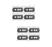 jojofuny 8pièces Cassettes Audio Vides pour Enregistrement Cassettes Magnétiques Blank Compatible avec Divers Appareils Boîtier Transparent Inclus