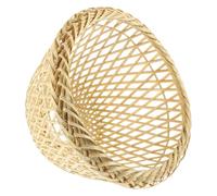 jojofuny Abat-Jour en Bambou Naturel pour Lampe de Table Suspendre Petit Abat-Jour Rotin Beige Compatible Lampadaire Décoration Vintage pour Salon et Restaurant