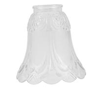 jojofuny Abat-jour Verre Transparent Pour Plafonnier Élégante Lampe De Plafond Verre Souple Avec Design Floral Pour Salon Chambre Et Restaurant