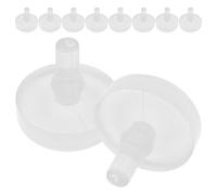 jojofuny Accessoires pour Pédales de Frein et Embrayage en Caoutchouc Blanc, Lot de 10 Butées pour Contacteur de Feux Stop, Installation Rapide pour Véhicules