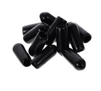 jojofuny Accessoires pour Serrage-tête Soi-même en Caoutchouc Noir, 100 Pièces, Embouts Confortables pour Protéger et Réparer les Bandeaux
