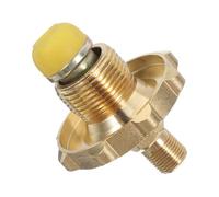 jojofuny Adaptateur de Gaz Propane en Laiton pour Réchaud à Cartouche Raccord Rapide Pol Mâle avec Joint Torique Compact et Polyvalent pour Camping la Cuisine et Urgence Accessoire