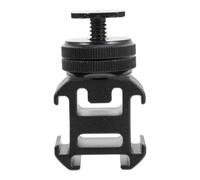 jojofuny Adaptateur de Griffe Flash Triple Base Filetée 1/4 pour Appareil Photo Léger, Compact, pour Montage Trépied et Accessoires Vidéo