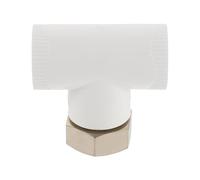 jojofuny Adaptateur de raccord de répartiteur de tuyau de chauffe-eau, coude à filetage interne de 1 pouce, connecteur à trois voies, convertisseur de joint en T de plomberie pour système