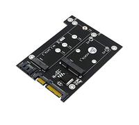 jojofuny Adaptateur Msata vers Convertisseur Dual pour Ordinateurs Compatible Msata Et Ssd Installation Facile sans Logiciel Nécessaire