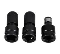 jojofuny Adaptateur pour hocs 1/2 Pouce vers 1/4 Pouce Hexagonal en Acier Chrome-vanadium Lot de 3 Pièces 2 Adaptateurs à Ressort pour Outils Pneumatiques et Électriques Accessoire