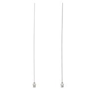 jojofuny Aiguille de Distribution de Précision en Acier Inoxydable, Embout Luer Émoussé, Lot de 2 Pièces, Longueur 200 Mm, Usage Laboratoire et Industriel