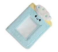 jojofuny Album Photo en Peluche 3 Pouces Bleu Mini Livre Photo Fait Main Pochettes Transparentes Brillantes Portable et Léger pour Collection et Souvenirs à Emporter