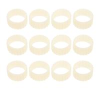 jojofuny Anneaux de Fixation en Silicone Beige pour Bougies Coniques, Stabilisateur de Bougie de Chandelle, Lot de 20 Pièces pour Décoration Intérieure et Support Sûr