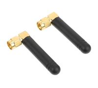 jojofuny Antenne Omnidirectionnelle 2,4 Ghz SMA Mâle à Angle Droit Antenne en Bâtonnet de Colle 3 Dbi Lot de 2 de Remplacement pour Réseau WiFi Intérieur et Extérieur