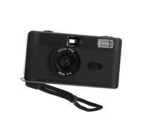 jojofuny Appareil Photo Vintage à Pellicule Flash Intégré pour Amateurs Rétro, Design Compact en Plastique Noir, Réutilisable Photographie Analogique