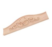 jojofuny Applique Murale en Bois Sculpté 29X8 CM Décoration en Bois Brut pour Meuble Ornement Décoratif Européen pour Armoire et Placard Applique Décorative pour Mobilier Intérieur