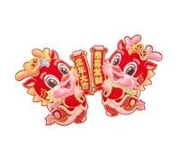 jojofuny Autocollants De Porte Dragon Chinois 2024 Pour Nouvel An Décoration Festive Rouge 2 Pièces Papier Résistant Pour Porte Fenêtre Fête Du Printemps