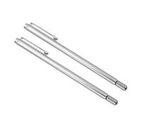 jojofuny Baguettes de Sourcier D'extérieur en Acier Inoxydable, Tiges de Détection Rétractables Doubles, Légères et Longues, Outils de Radiesthésie pour Camping et Chasse aux Énergies,